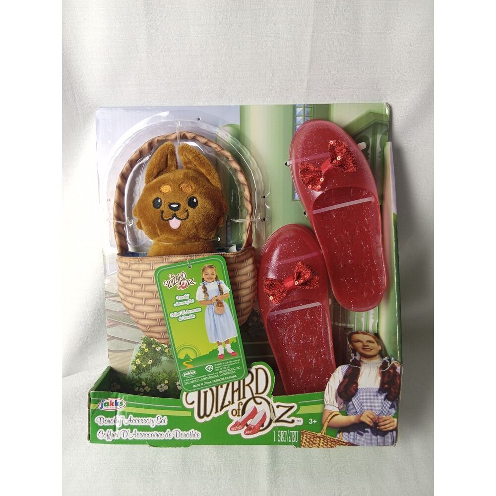 Wizard of Oz Dorothy Accessory Set Ruby Slippers Toto Basket Jakks Pacific